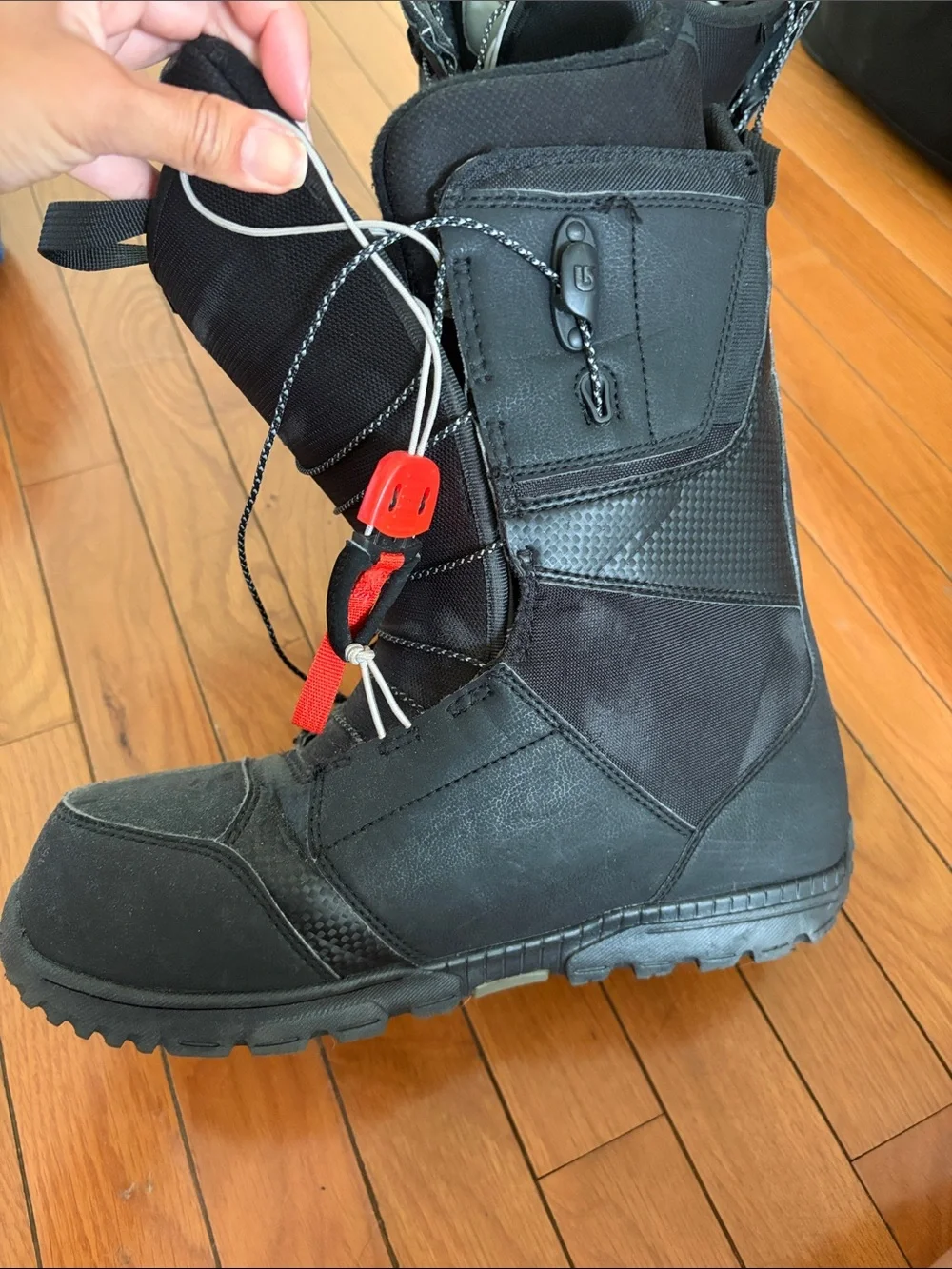 Lower Zone Moto Black Snowboard Boots size 11 Men US